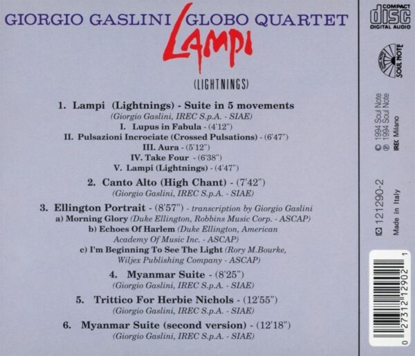 Giorgio Gaslini Globo Quartet - Lampi (Lightnings)
