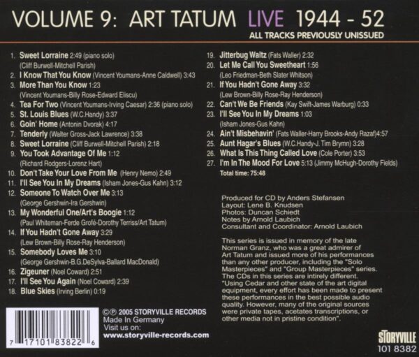 Art Tatum - Live Vol.9