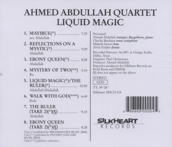 Ahmed Abdullah Quartet - Liquid Magic