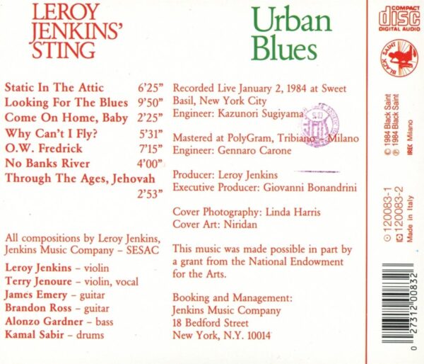 Leroy Jenkin's Sting - Urban Blues