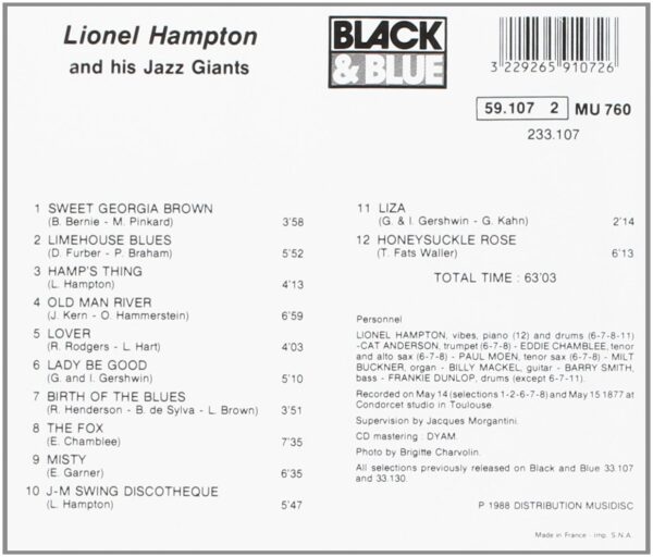 Lionel Hampton And His Jazz Giants