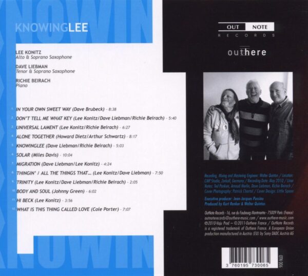 Lee Konitz  - Knowing Lee