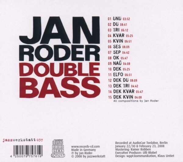 Jan Roder - Double Bass