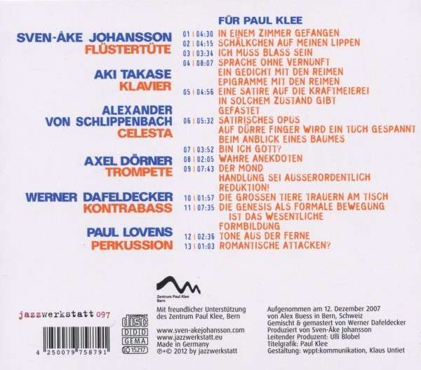 Sven-Ake Johansson - Fur Paul Klee