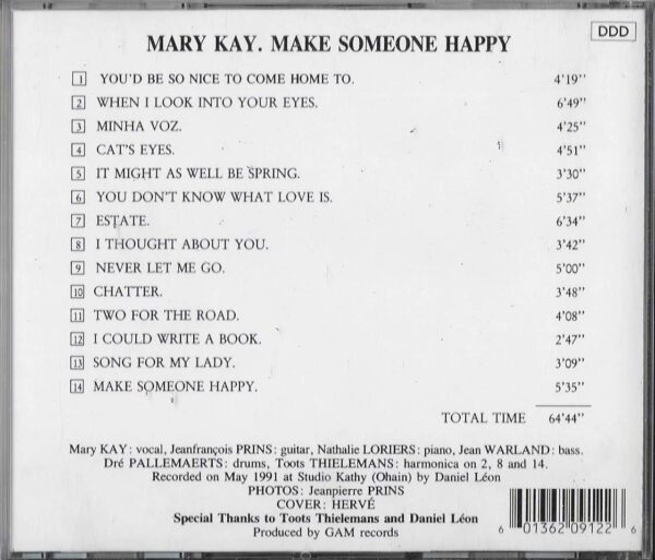 Kay  / Thielemans - Make Somebody