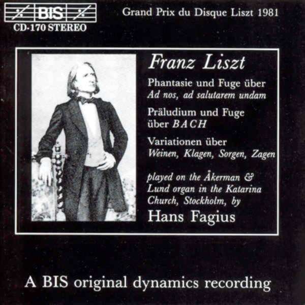 Liszt Organ Works Hans Fagius Tyqmusic